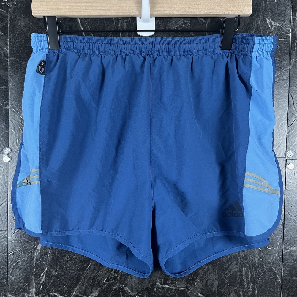Adidas Men's Blue Running Shorts Medium -Flaws